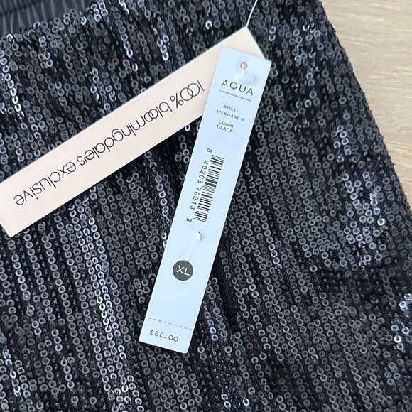 Aqua Black Sequin Pants - Picture 3 of 4